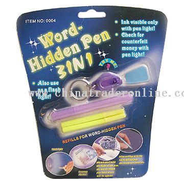 Word Hidden Pen 3-In-1  from China